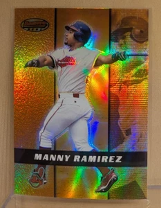 2000 Bowman's Best REFRACTOR #23 Manny Ramirez RARE SUPER ICONIC PREMIUM - Picture 1 of 2