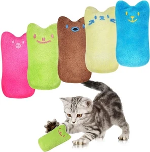 10Pcs Cute Catnip Plush Toys, Catnip Pillows with Catnip, Cat Chew Teeth Cleanin - Picture 1 of 7
