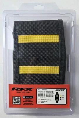NUEVA FUNDA DE ASIENTO ACANALADA RFX HUSQVARNA TC/FC/TE/FE/TX/FX NEGRA/AMARILLA 2016-2019 - Imagen 1 de 3