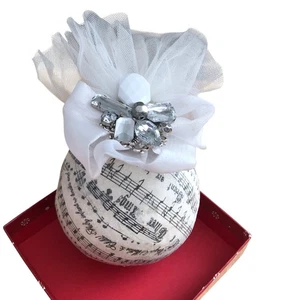 Barrington Studio Weihnachtsschmuck Joy to The World Tüll Strass Musik NEU - Bild 1 von 7