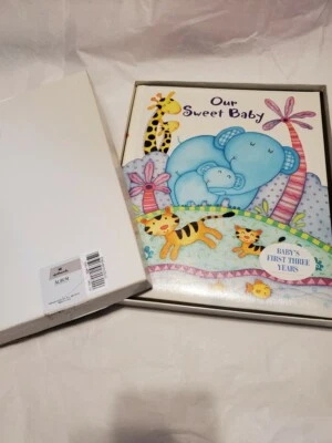 Álbum Hallmark Bebé Lindo Tema Selva Animales Primeros Tres Años Niño Niña Infante  Foto 1 de 4