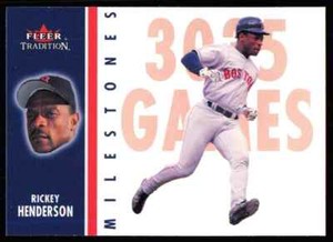 2003 Fleer Tradition Rickey Henderson Boston Red Sox #2MS