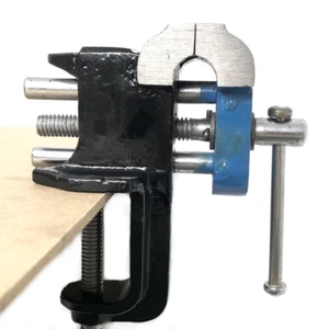 Abrazadera de mesa de vicio de banco mandíbulas y yunque ajustable para hacer joyas soporte de vicio - Imagen 1 de 5