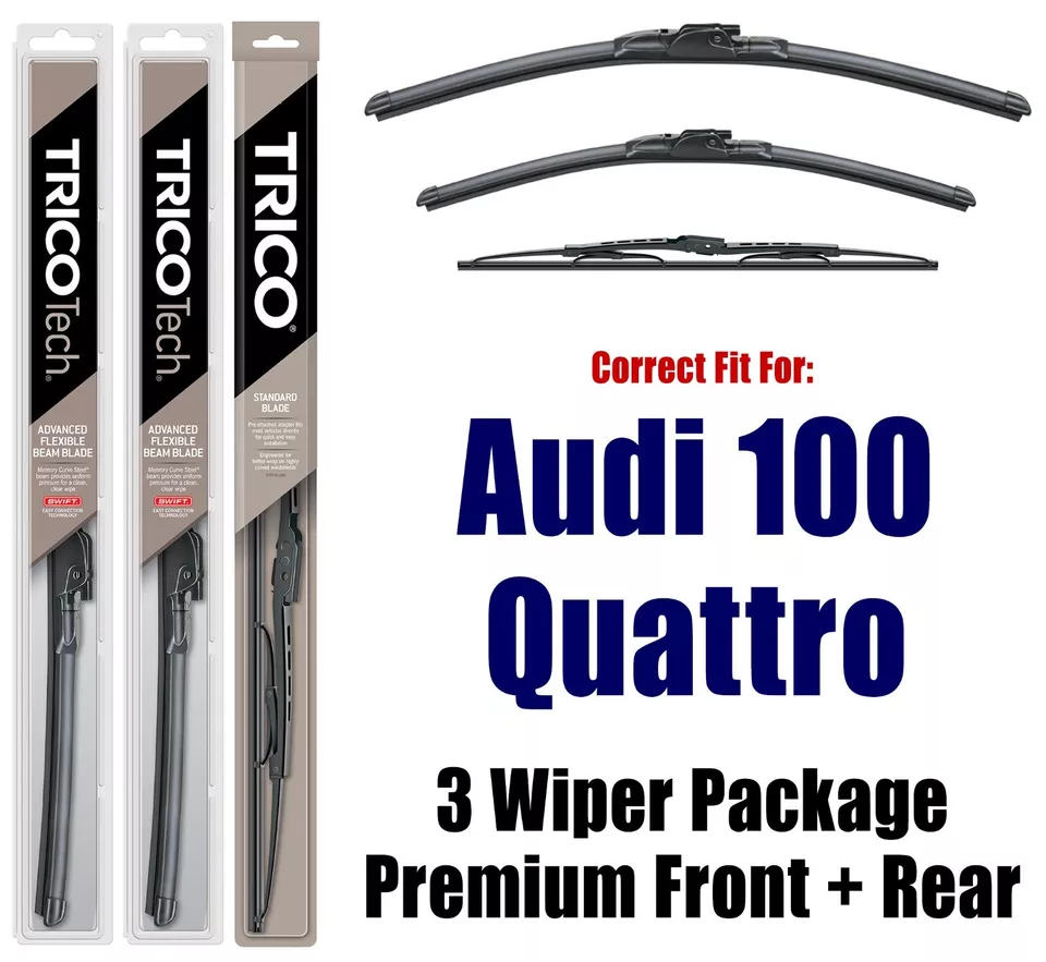 Wipers 3pk Premium Front/Rear 1992-1994 Audi 100 Quattro 19220x2/30180 - Image 1 of 1
