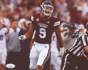 Montez Sweat Signed Mississippi State Bulldogs 8x10 Photo JSA - Picture 1 of 1