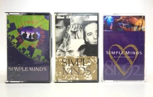 SIMPLE MINDS 3x Cassettes **STREET FIGHTING YEARS+GLITTERING+ONCE** EX/NEAR MINT - Picture 1 of 7