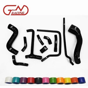 Silicone Radiator Coolant Hose Kit Fit 1986 1987 Porsche 944 2.5L Turbo Black - Picture 1 of 11