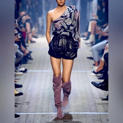 Pantalones Cortos Isabel Marant Colección Primavera Negros Tweni Recubiertos-Algodón FR40/US8 Foto 1 de 4