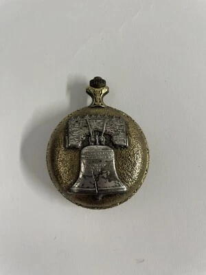 Andre Rivalle 17 Jewels Swiss Made Mechanical Wind Up Pocket Watch Eagle Liberty - Image 1 of 2