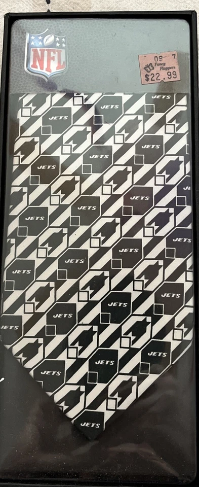 New York Jets NFL Necktie Men's Necktie Football New In Box Free Ship - Image 1 of 1