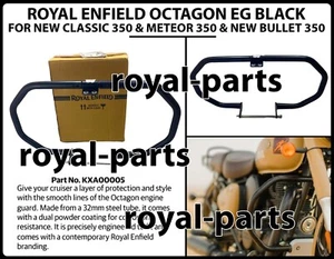 ROYAL ENFIELD OCTAGON EG BLACK FIT FOR METEOR 350 & NEW BULLET & NEW CLASSIC 350 - Picture 1 of 21