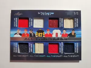2023-24 Leaf In The Game Used All Time Draft #A-2 Silver 1/2 Ovechkin Crosby - Picture 1 of 3