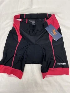 Pantalones Cortos de Ciclismo Nooyme Mujer M Negro Rosa Caliente Acolchado Bicicleta Cortos con Almohadillas Incorporadas - Imagen 1 de 12
