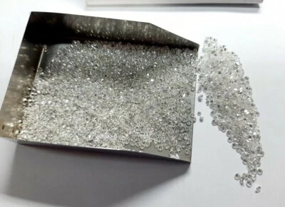 1 Ct. Loose Lab Grown CVD / HPHT Diamond 2 mm Lot 28 Pieces VVS Clarity DF Color - Image 1 of 4