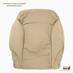 FRONT DRIVER TOP PERFORATED LEATHER SEAT COVER TAN FOR 2006 TO 2013 LEXUS IS250 - Picture 1 of 7