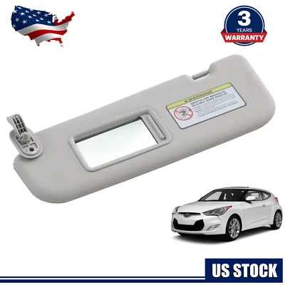 Parasol lateral izquierdo con espejo gris para Hyundai Veloster 2012-2015 85210-2V130-TX Foto 1 de 4