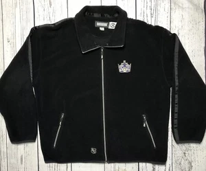 Chaqueta de lana CCM NHL Hockey Los Angeles Kings con cremallera completa negra talla XL 1735 - Imagen 1 de 7