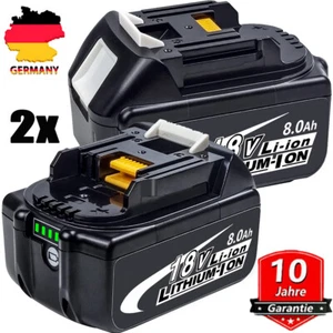 2X 8.0Ah Ersatz Original Akku Für Makita BL1860 18V LXT Li-ion BL1850 BL1830 LED - Bild 1 von 14