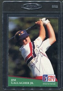1991 Pro Set Golf Jim Gallagher Jr #115 Signed Autograph Auto
