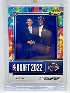 TyTy Washington Jr SP 2022-23 Panini Instant Draft Versicolor Rookie RC/5 - Imagen 1 de 2