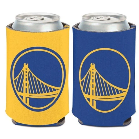 Golden State Warriors 12oz Two Sided Can Cooler [NEW] Coozie Koozie Beer Drink Cover