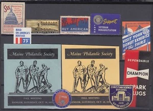 F-EX7541 US CINDERELLA STAMPS LOT MH - NO GUM. - Bild 1 von 2