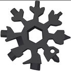18 In 1 Multi Tool Stainless Steel Snowflake Shape Key Chain Screwdriver
