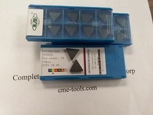 30 Stück TPG322 Hartmetalleinsätze materialisiert und beschichtet zum Schneiden von Edelstahl - Bild 1 von 3