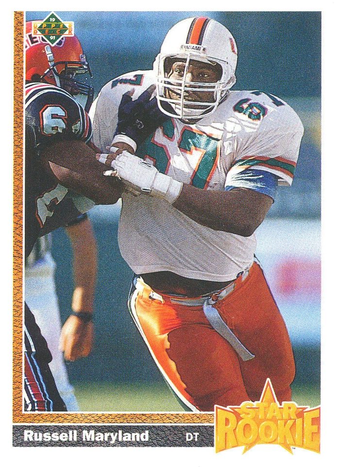 UPPER-DECK Russell Maryland RC COWBOYS RAIDERS PACKERS  Miami HURRICANES  *B - Image 1 of 1