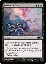 4x Cower in Fear MTG Magic 2013 (M13) NM Magic Regular