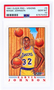 1991 Fleer Magic Johnson Pro-Visions #6 PSA 10 - Picture 1 of 2