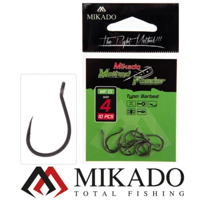 MIKADO METHOD FEEDER HMF13 ANGELHAKEN MIT ÖHR HAKEN LOSE FISHING HOOKS