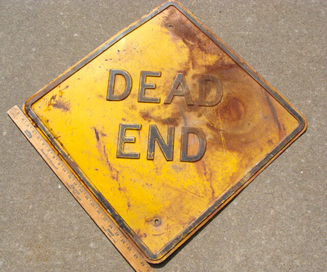 26 Metal Dead End Sign Decoration