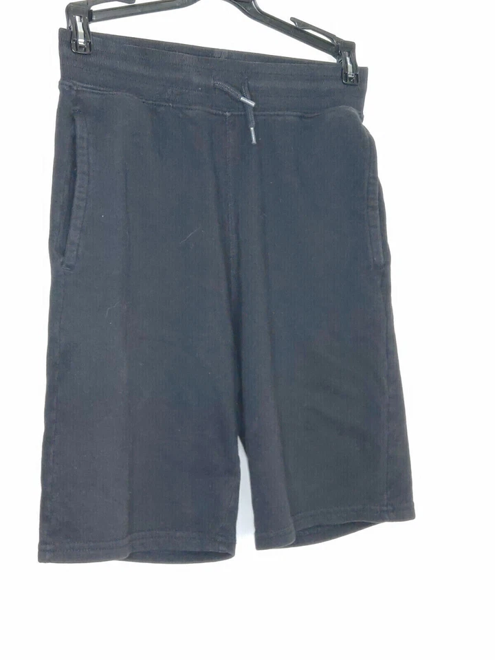 Pantalones Cortos H&M Niño Negros Bolsillos con Cordón Talla Juvenil 11-12 Algodón Orgánico Básico Foto 1 de 4