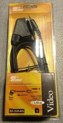 ALPHA ELETTRONICA 92-526AS CAVO SCART SVHS + JECK AUDIO - Immagine 1 di 4