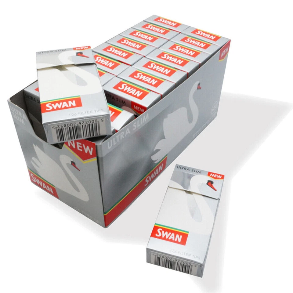 Swan Ultra Slim Cut Cigarette Filter Tips - Pack of 20