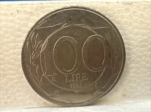 100 LIRE 1993 REPUBBLICA ITALIANA MONETA COIN - Picture 1 of 2