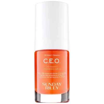 NUEVO Sunday Riley Mini C.E.O. Suero iluminador 15 % vitamina C 15 ml/100 % auténtico Foto 1 de 4