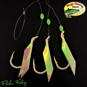 FLADEN Luminous Dorsch Vorfach Rig - Norwegen Köhler Köder System Gr 1/0 bis 7/0 - Bild 1 von 2