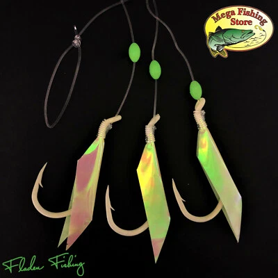 FLADEN Luminous Dorsch Vorfach Rig - Norwegen Köhler Köder System Gr 1/0 bis 7/0 - Bild 1 von 2