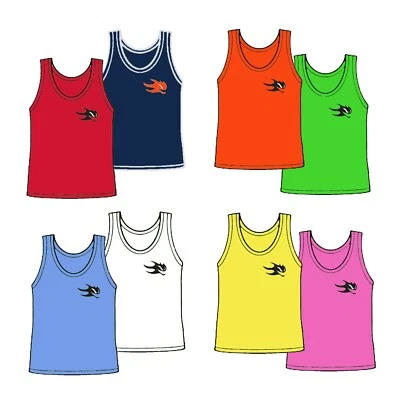 WINNING BEAST NWT - PACKAGE OF 6 YOUTH SIZE PINNIES - TRAINING VEST IN 8 COLORS