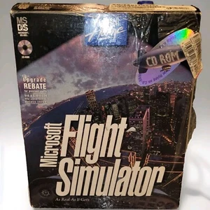 Vintage Big Box Computerspiel - Microsoft Home Flight Simulator Version 5.1 - Bild 1 von 10