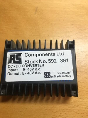 Converter, DC switching regulator, I/P 9-46V, O/P 5.1-40V, 4A max - Image 1 of 3