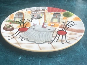 Mud Pie Platte 11,5" Cafe Bistro Italienisch Italien - Bild 1 von 7