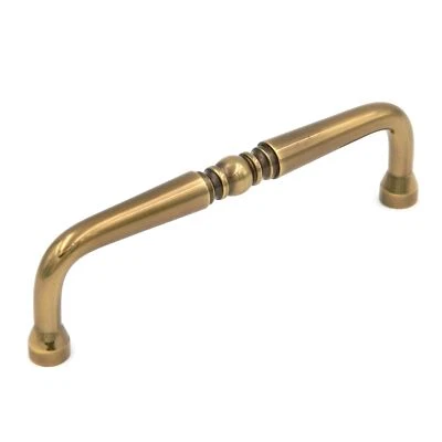 P9721-07 Sherwood Antiguo Latón Macizo 4"cc Mango Tirar Quilla Potencia Belleza Foto 1 de 3