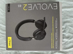 Jabra Evolve2 65 Stereo Wireless Headset (UC, USB-A) - Black - Afbeelding 1 van 2