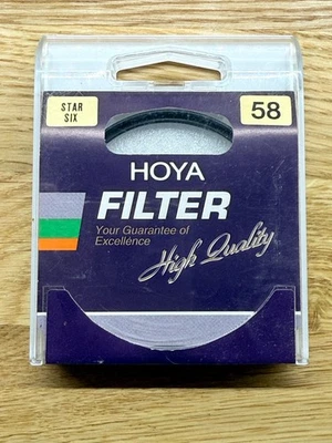 Hoya 58mm Star 6 Camera Lens Special Effects Filter In Case Vintage Photography - Image 1 of 4