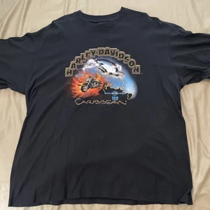 Harley Davidson Motorcycle Trinidad & Tobago Graphic T-Shirt Size 2XL - Picture 1 of 5