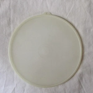 Vintage Tupperware O Dichtung transparenter Deckel 9" mit Y Tab 2197A-1 runder Ersatzdeckel - Bild 1 von 2