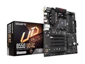 B550 UD AC (rev. 1.2) Motherboard, Supports AMD AM4 Ryzen 5000 Processors, AT... - Picture 1 of 7